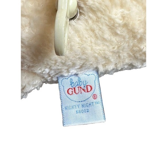BABY GUND Nighty Night Ivory Teddy Bear Windup Musical Plush Stuffed Toy 58002 - Picture 3 of 6